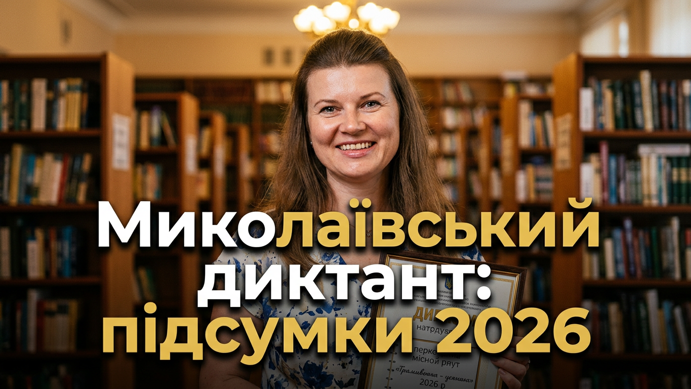 Підбиття підсумків та нагородження переможців Миколаївського диктанту — 2026